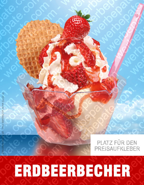 Erdbeer Becher
