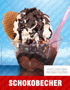 Produkt -Schokobecher