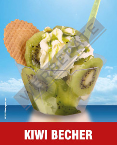 Produkt -Kiwi Becher Magnetschild