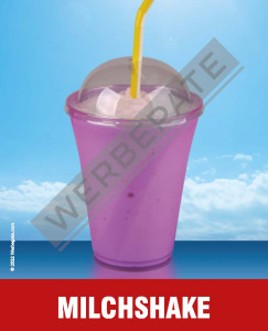Produkt -Milchshake Magnetschild